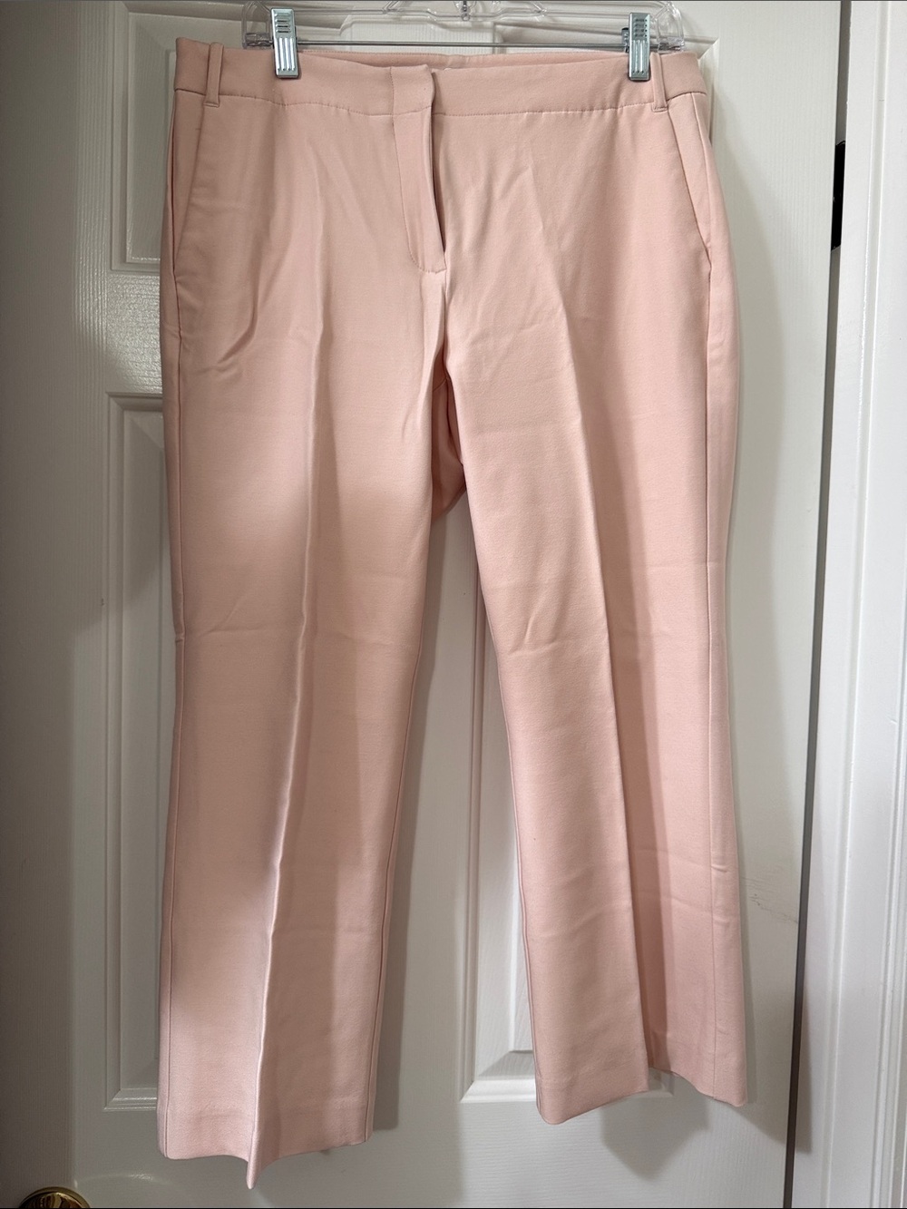 Bar III Light Pink/Peach Chino-Style Dress Pants - Cropped size 10